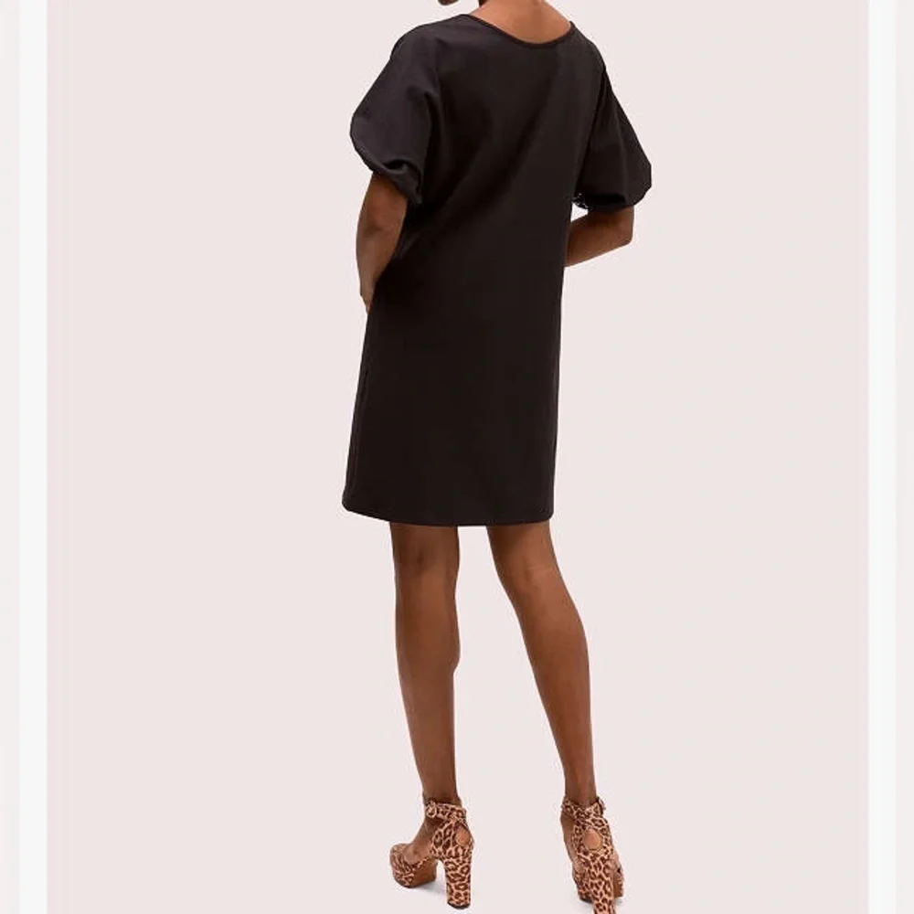 NWT Kate Spade Flora Leopard Lace Ponte Dress Black Office Funeral Sz S